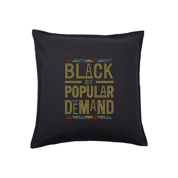 Black in Popular Demand Bling cushion cover