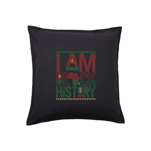 I am Black History Bling cushion cover