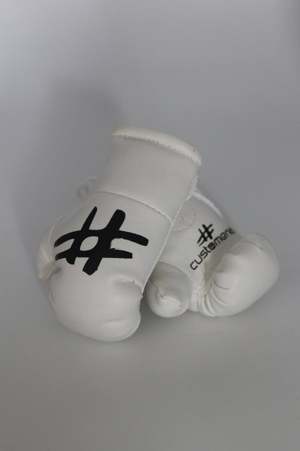 White # Car boxer glove