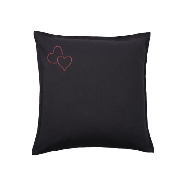 Love hearts Bling cushion cover
